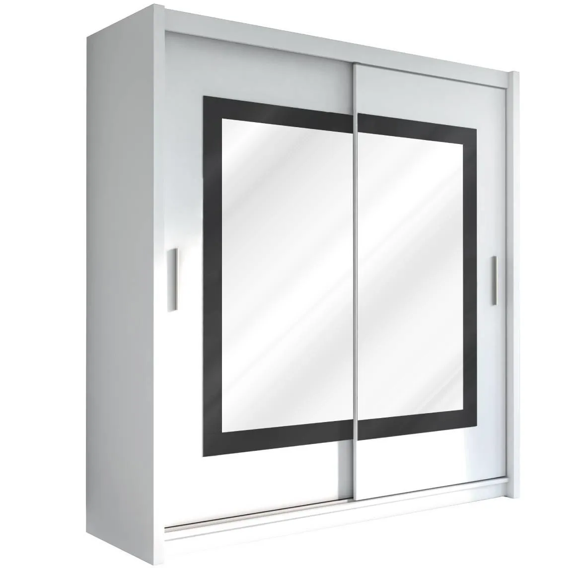 Preston 203 klizni ormar 2 vrata/ogledalo 203x61x215cm beli