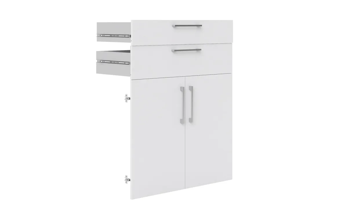 Prima set 2 vrata 2 fioke 84x40x106cm bela