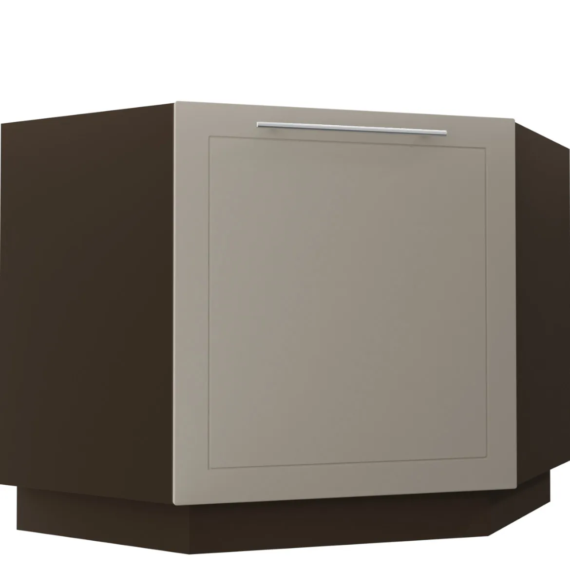 Quantum D12r / 90 kuhinjski element 1 vrata 84x84x82 cm bež/braon