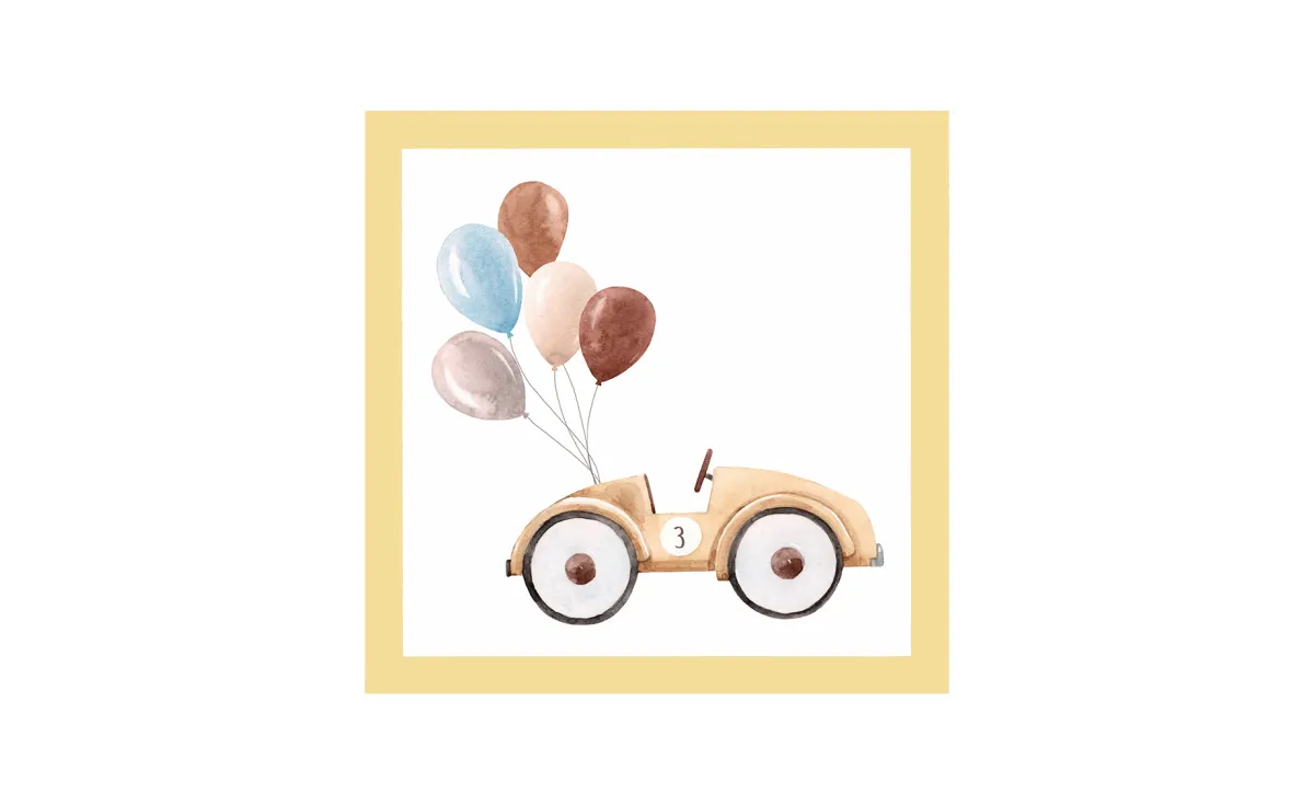 Ram sa slikom Baby car 30x30cm