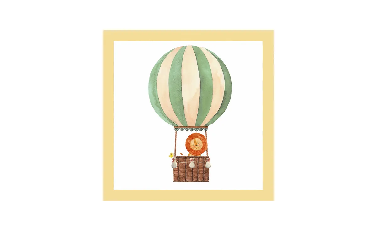Ram sa slikom Green baloon 30x30cm