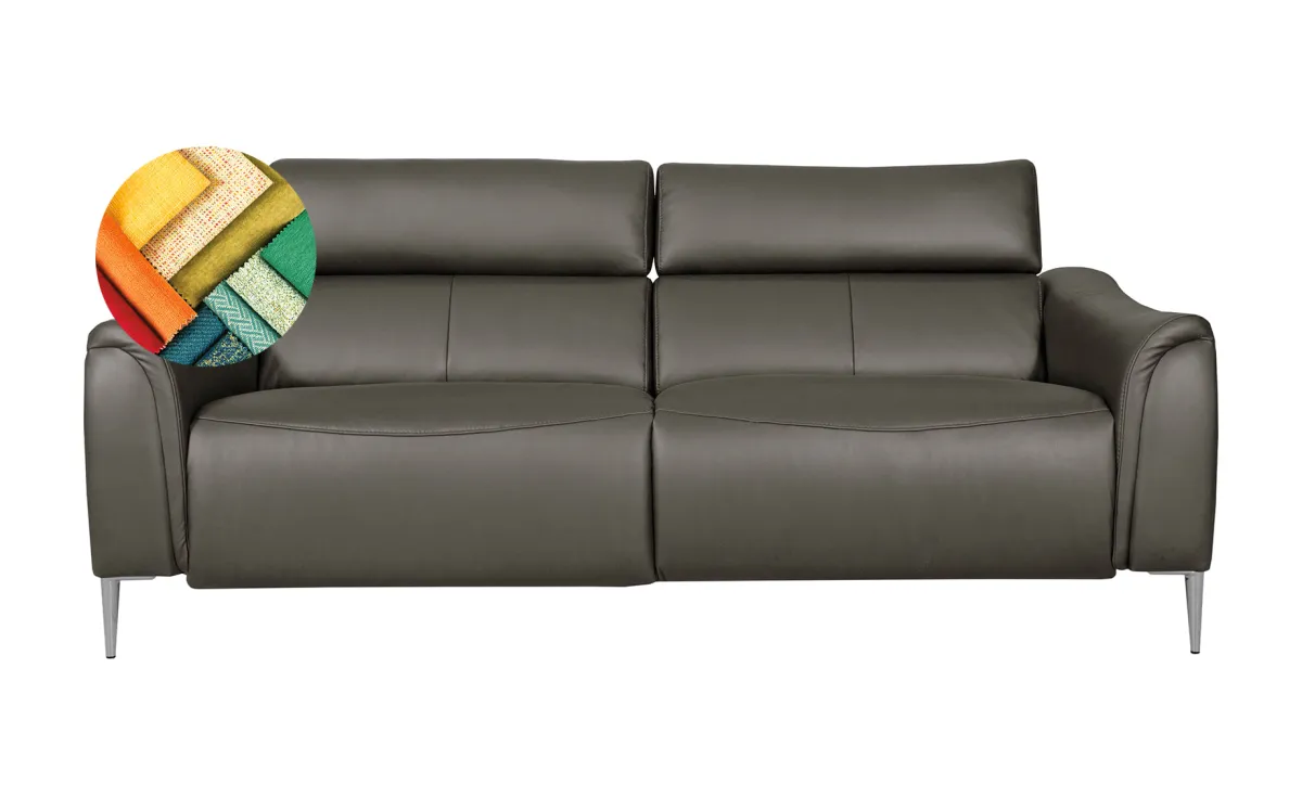 Ravenna trosed koža Dollaro 204x96x87/97cm