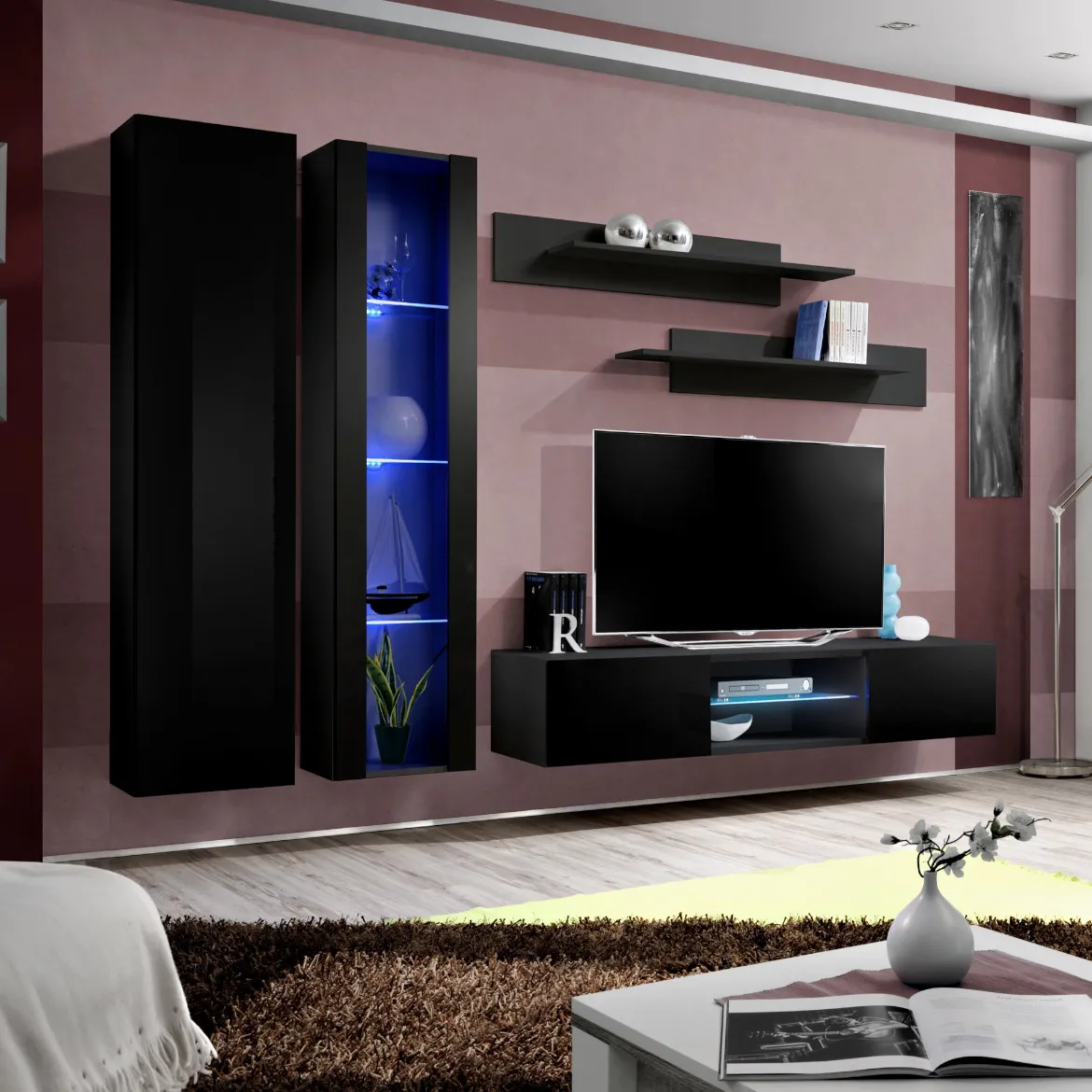 Regal  Fly 4 240x40x170 cm crna