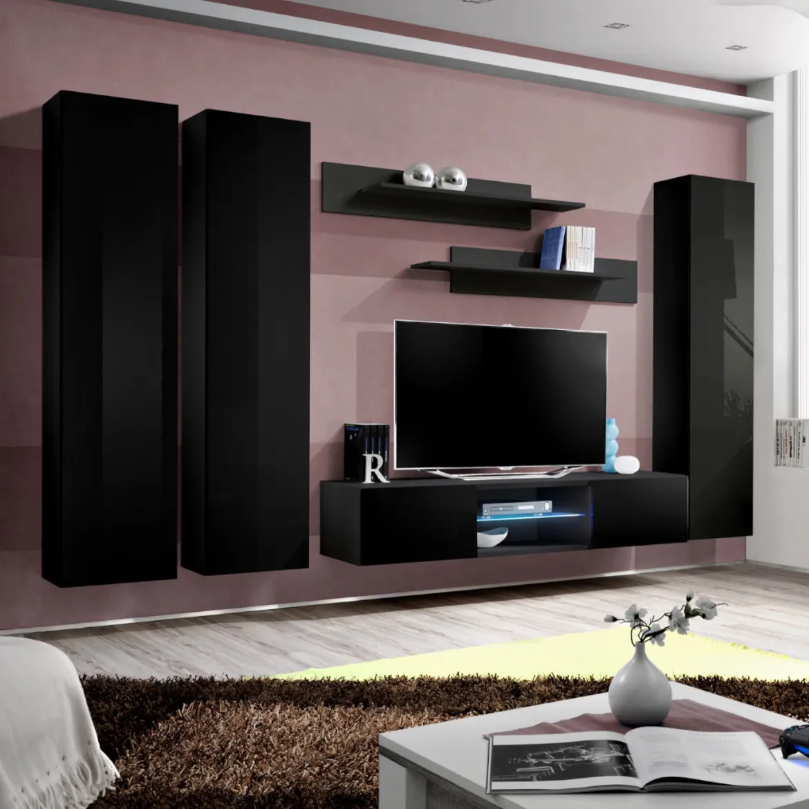 Regal  Fly P 280x40x170 cm crna