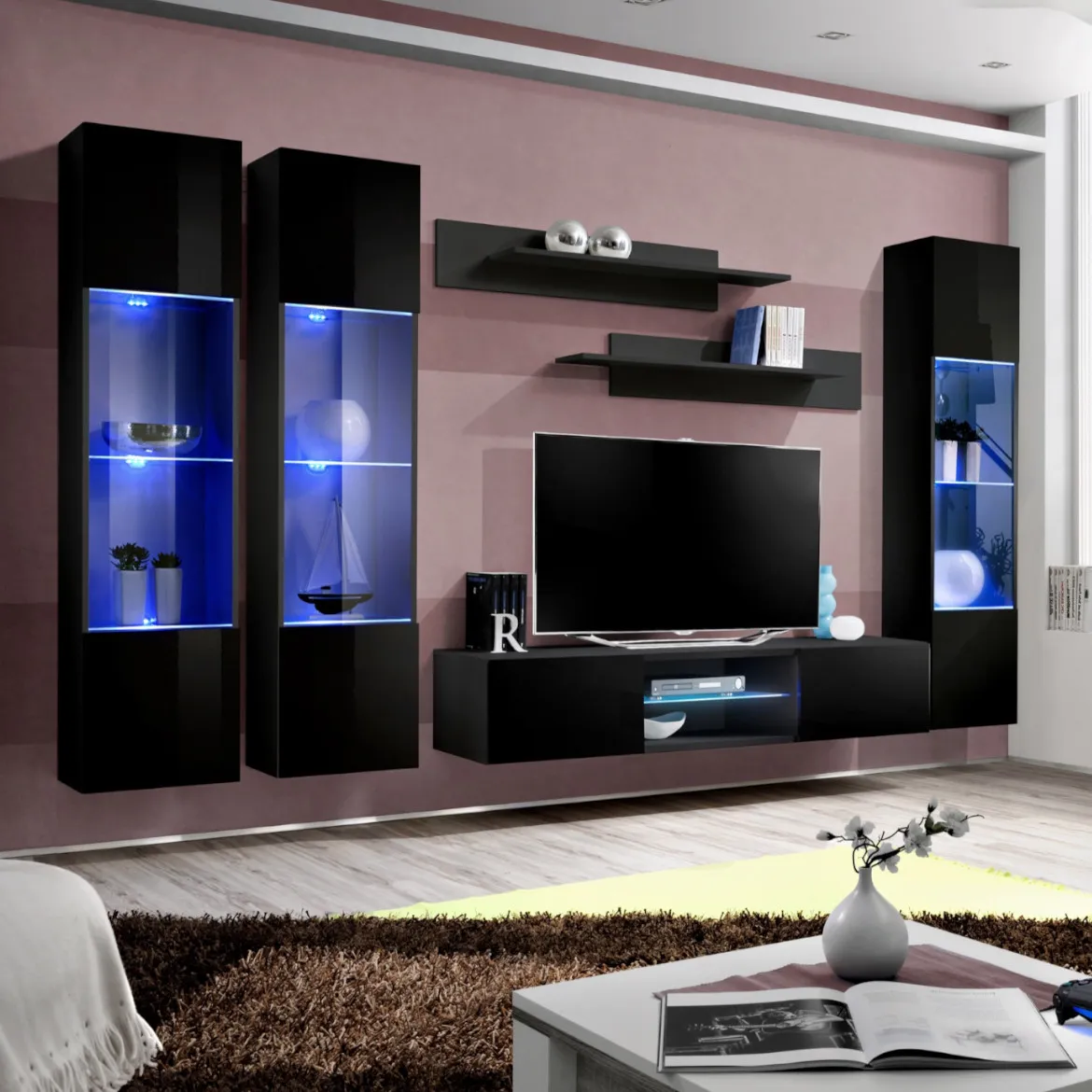 Regal  Fly P3 280x40x170 cm crna