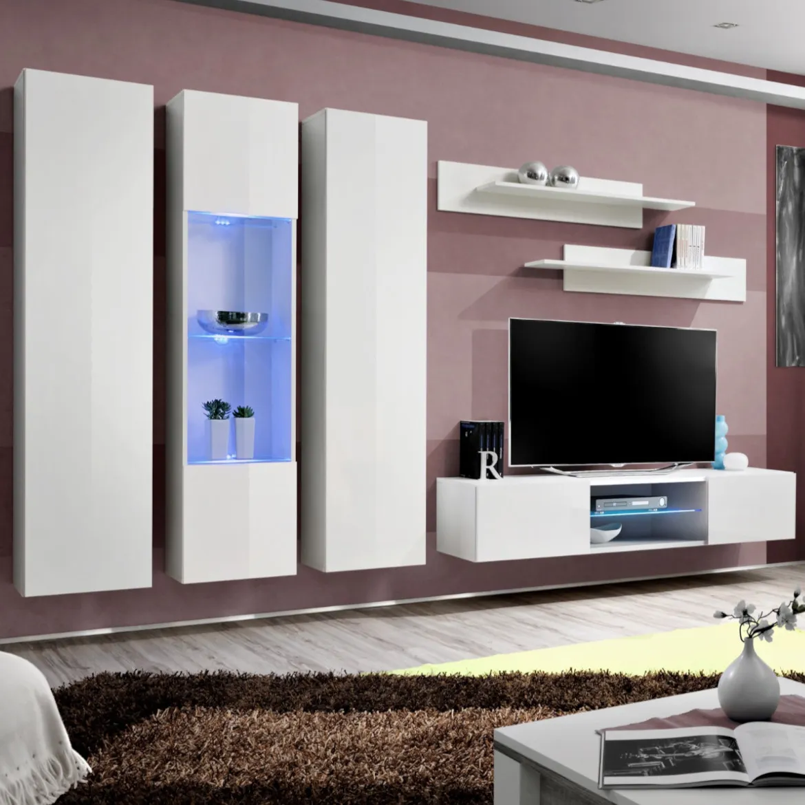 Regal  Fly P4 280x29x170 cm bela