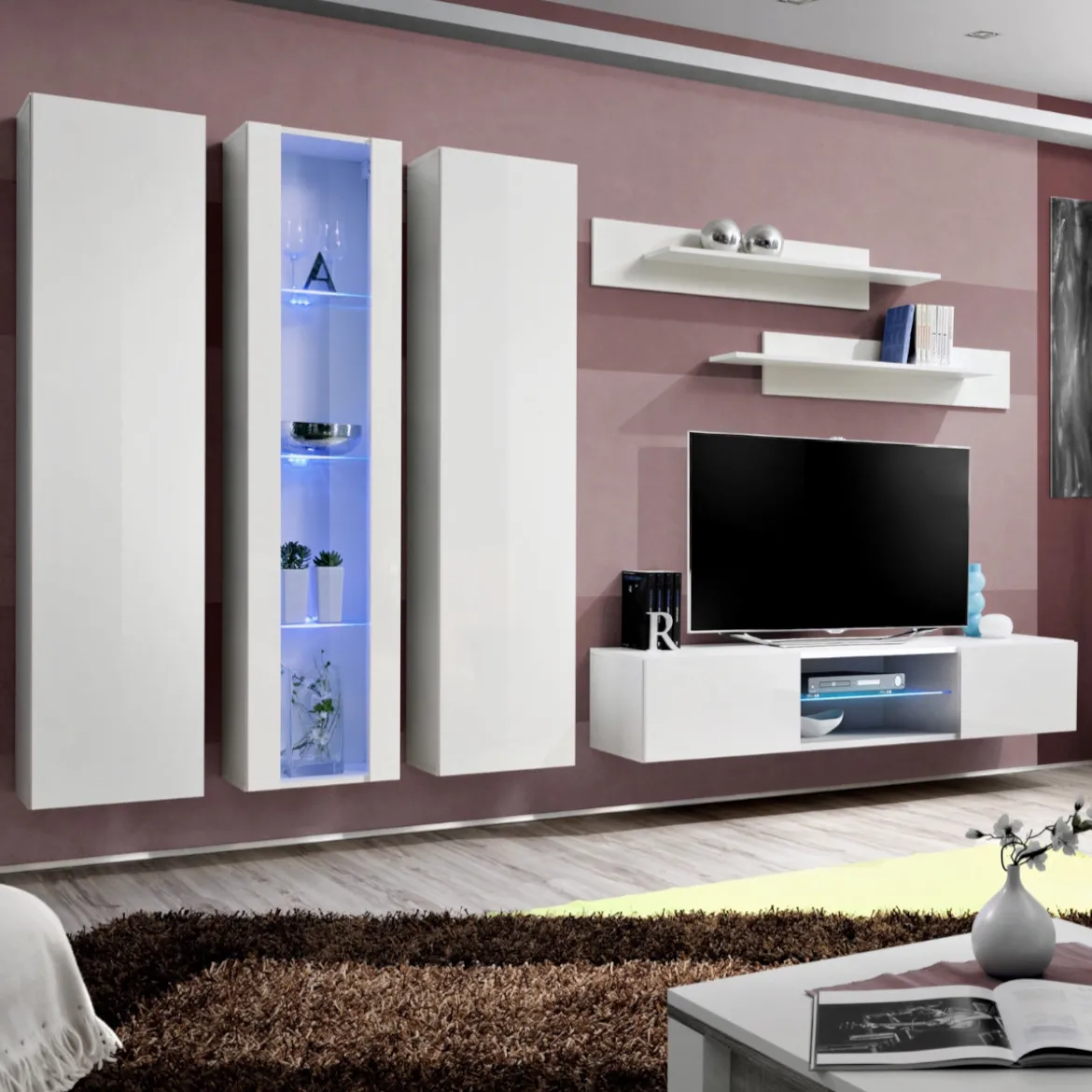 Regal  Fly P4 280x29x170 cm bela