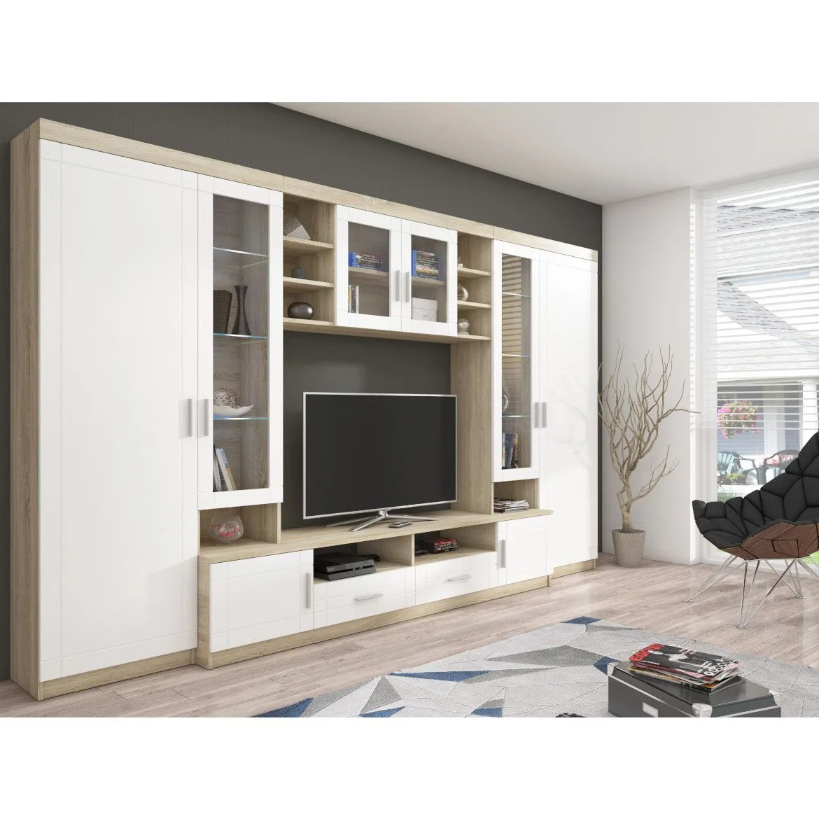 Regal  Paris 340x44x197 5 sonoma/bela