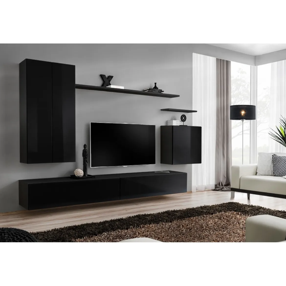Regal  Switch II 270x40x160 cm crna
