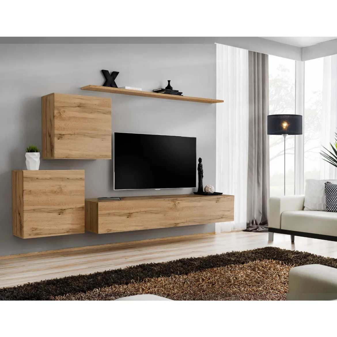 Regal  Switch V 250x40x150 cm natur