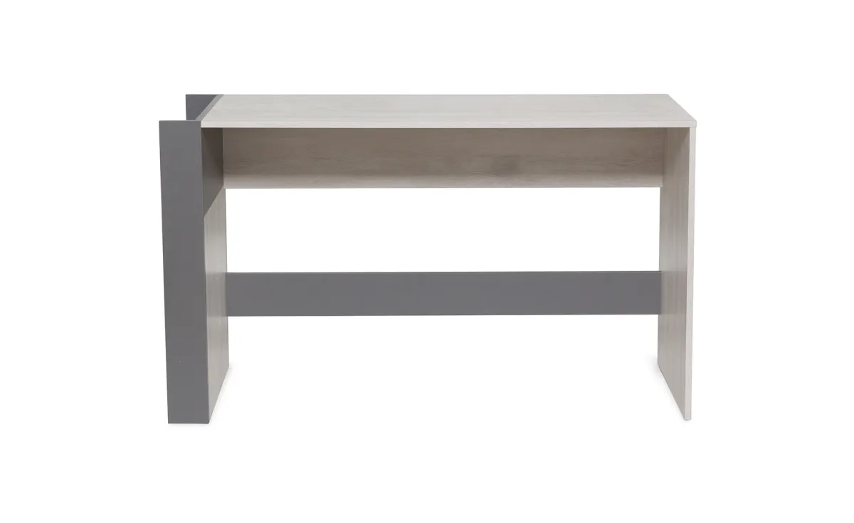 Remo radni sto 130x55x76 cm siva/natur