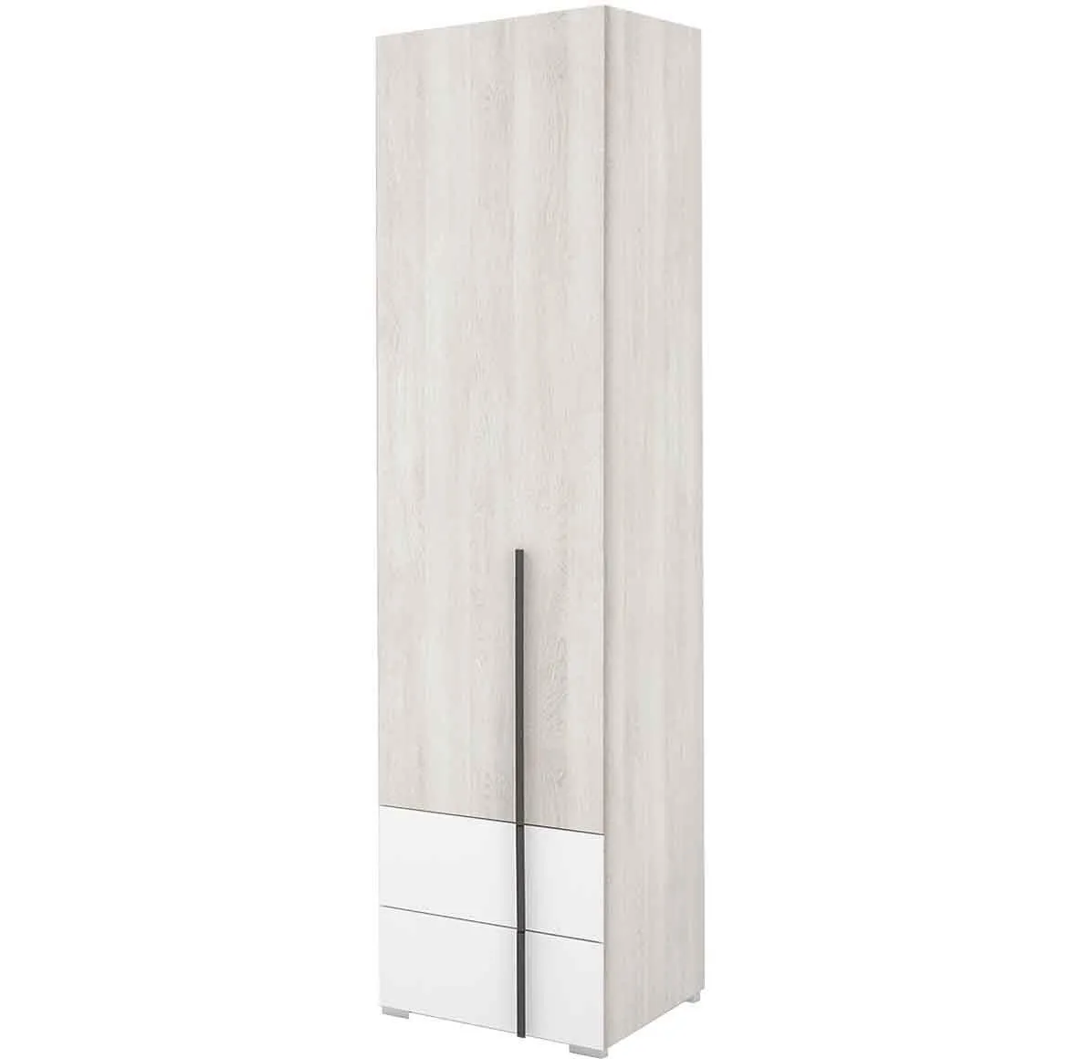 Remo RM4 polica 1 vrata 45x43x195 cm bela/tamno siva