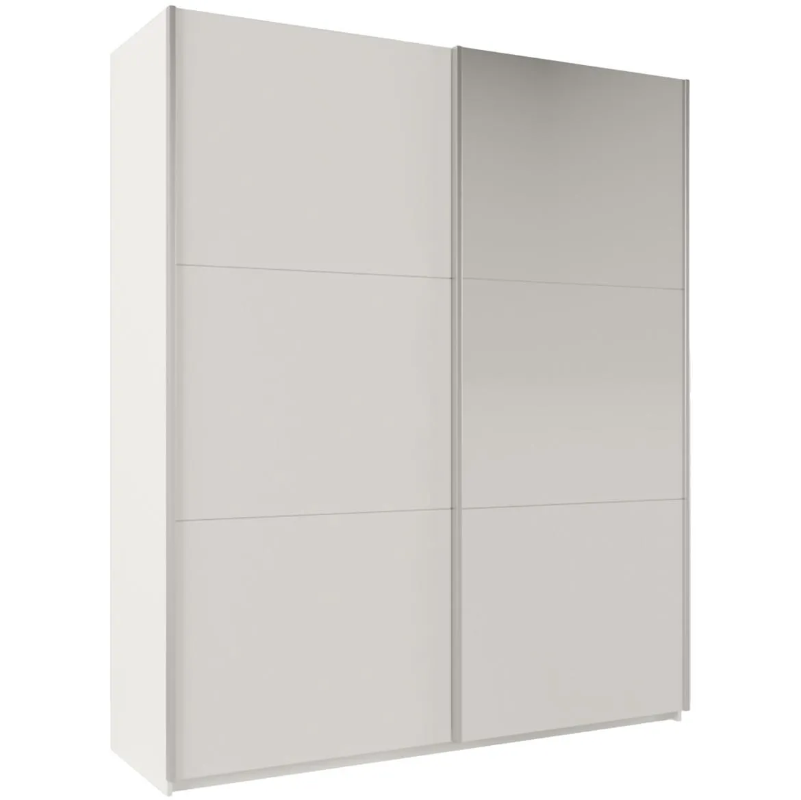 Rhodes 200 klizni ormar 2 vrata/ogledalo 200x65x244cm beli