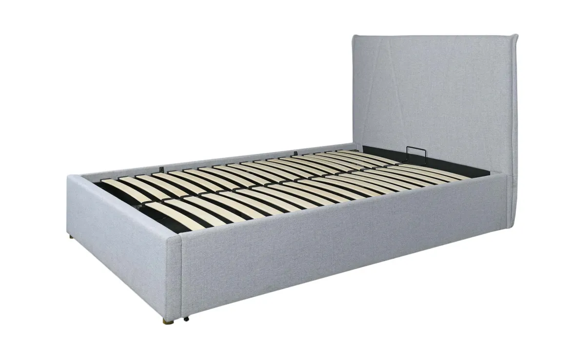 Rovigo krevet sa prostorom za odlaganje 160x212x123 cm siva