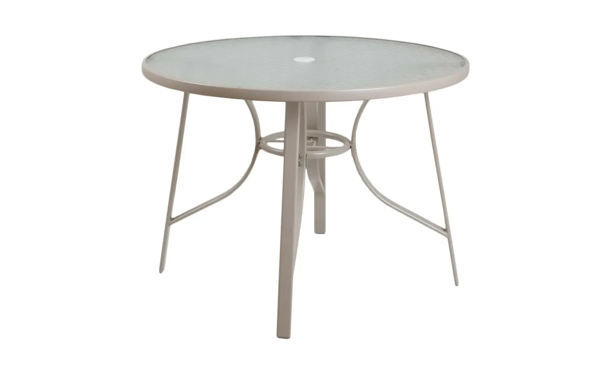 Royal sto sa staklom D100 cm bež