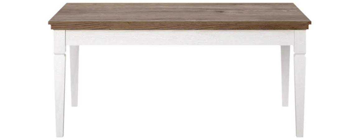 Roz 92 sto 160(240)x90x76 cm beli/jasen