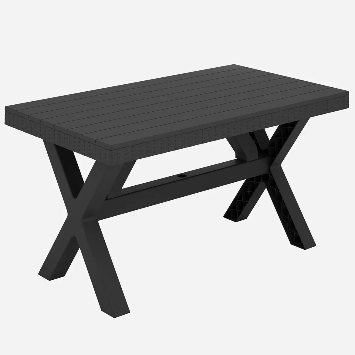 Rustic baštenski sto 80x140 cm antracit