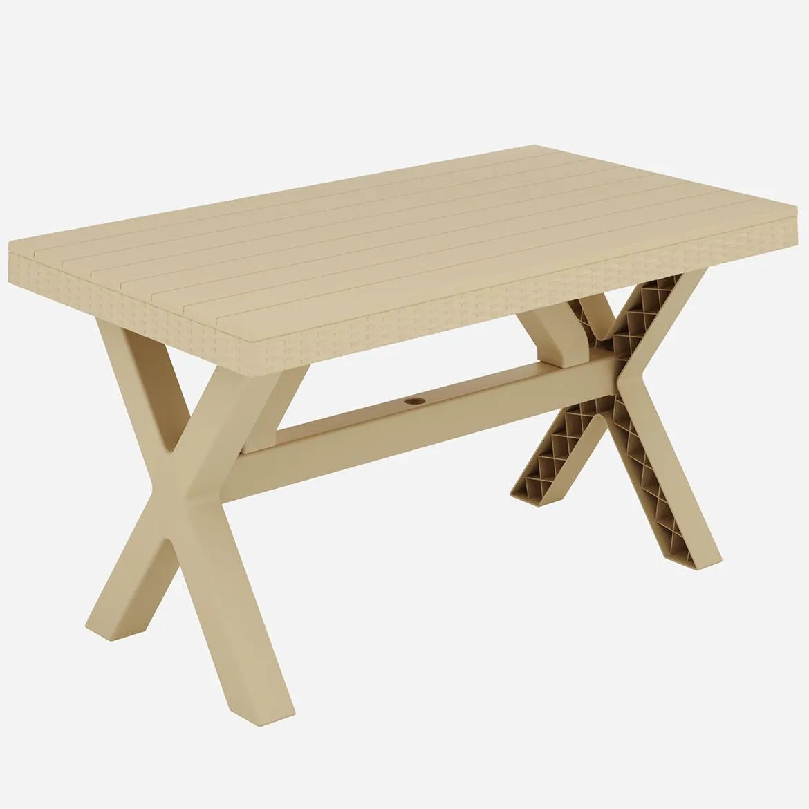 Rustic baštenski sto 80x140 cm bež