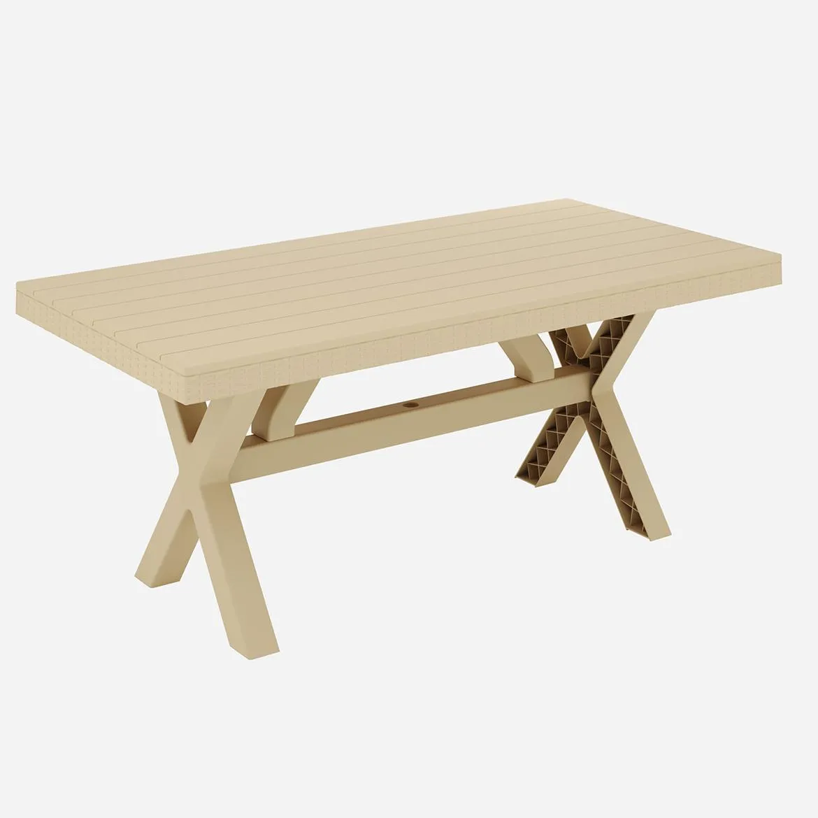Rustic baštenski sto 90x180 cm bež