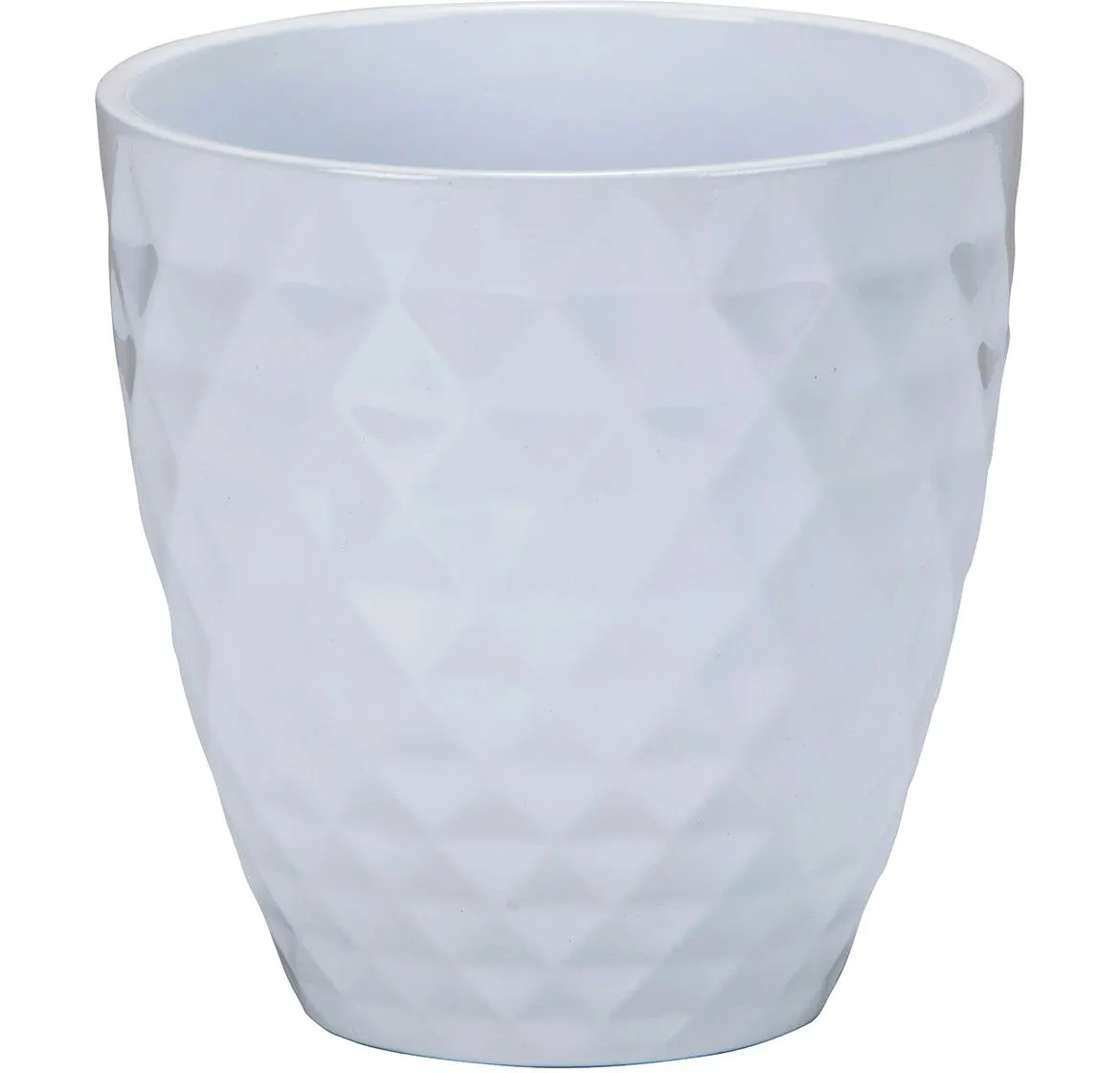 Saksija Crystal Alska 14,3x14cm bela