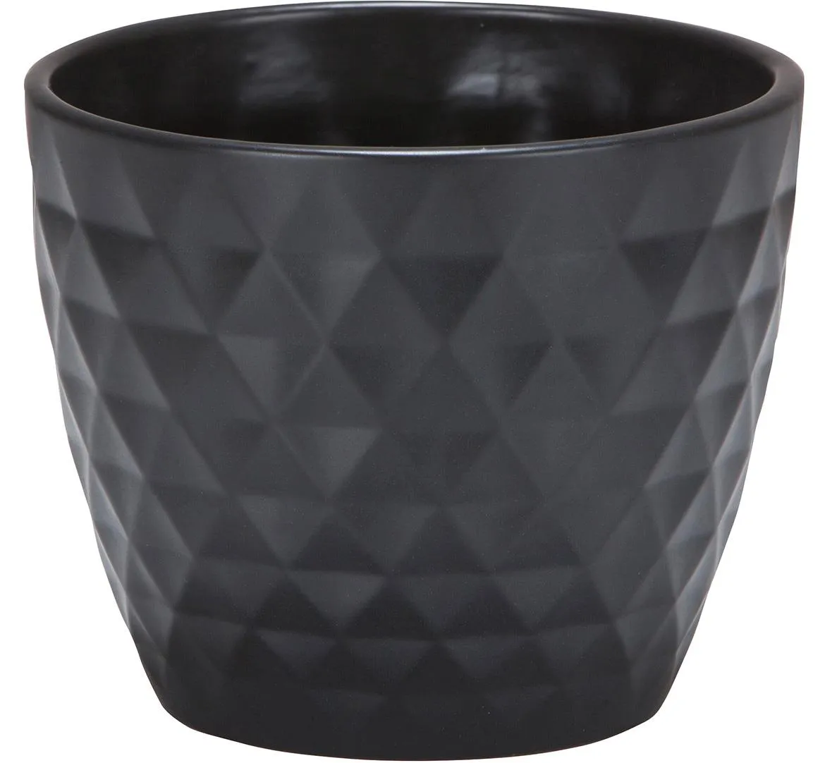 Saksija Crystal Anthracite 11x13,7cm