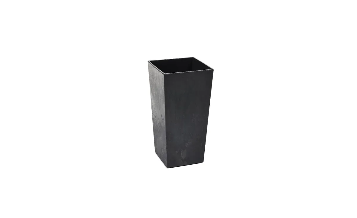 Saksija finezia 35x35x67 recycled-black concrete