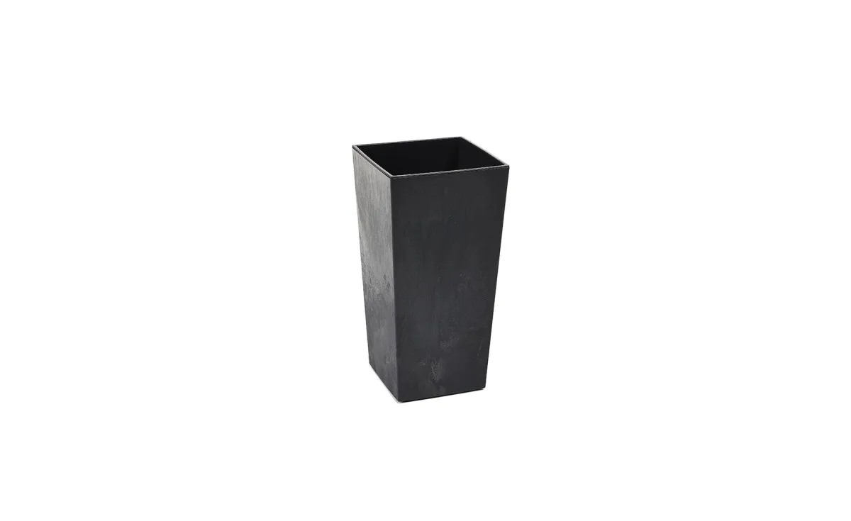 Saksija Finezia 40x40x75 recycled-black concrete