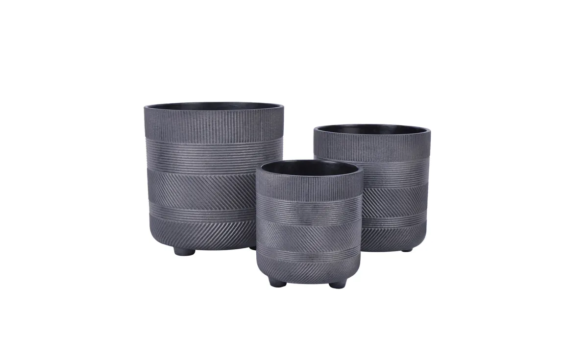 Saksija LC5006 black 16x17.7 cm