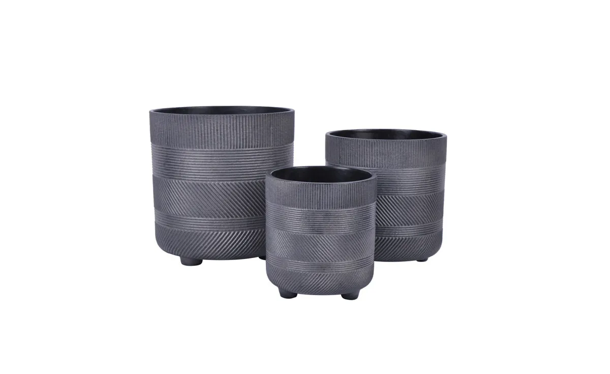 Saksija LC5006 black 16x17.7 cm