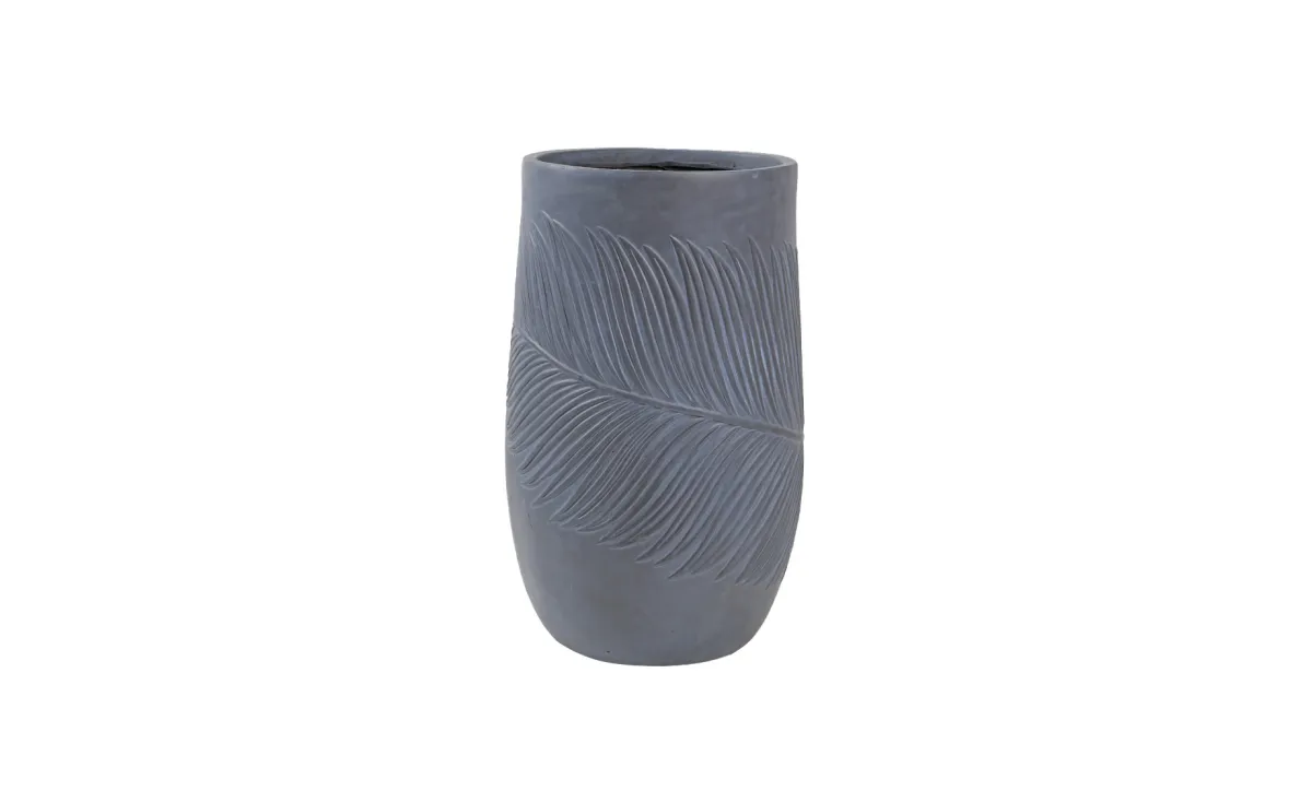 Saksija LT14513 leaf 24x24x39cm gray