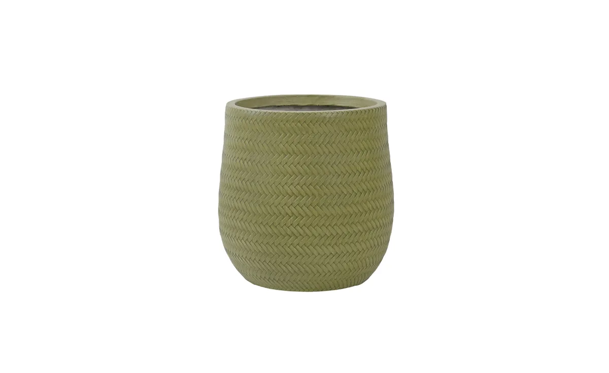 Saksija LT14664 bamboo 22x22x22cm green