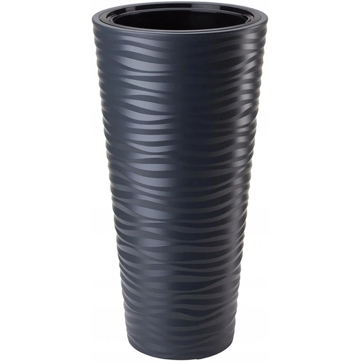 Saksija Sahara Dunes Slim 30cm siva