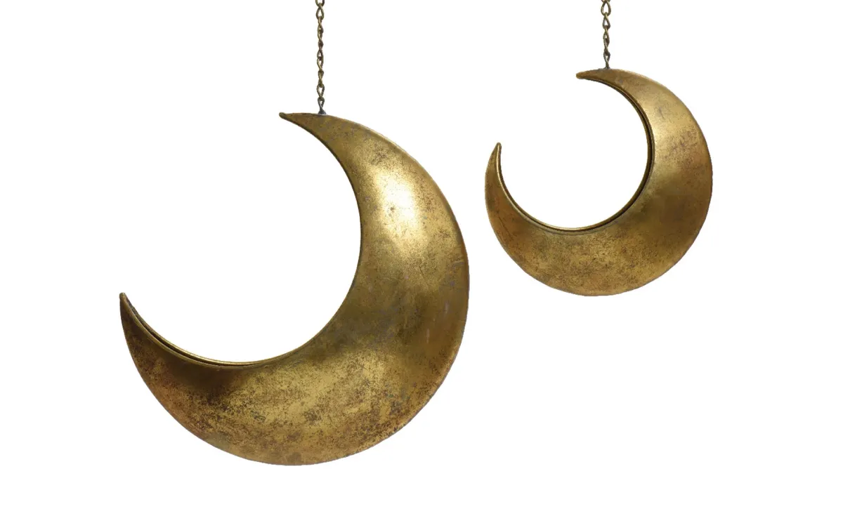 Saksija viseća zlatni mesec 2 kom