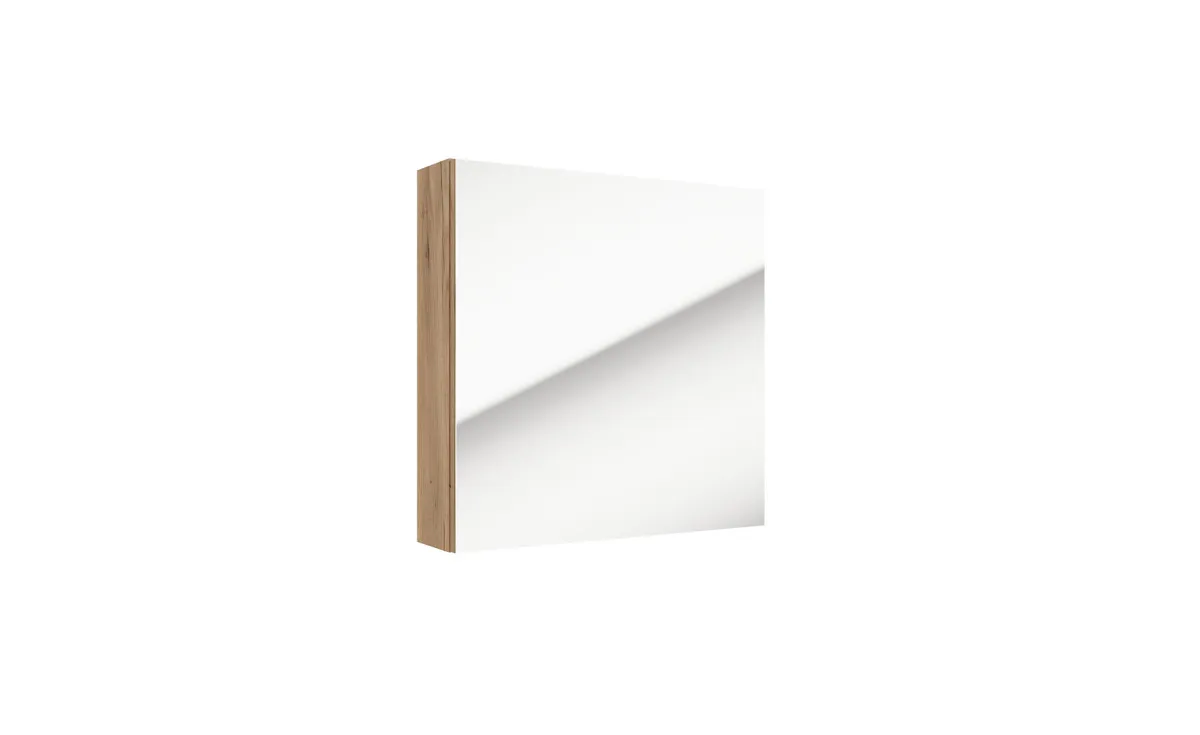 Salsa viseći ormarić 1 vrata/ogledalo 60x15x60 cm hrast