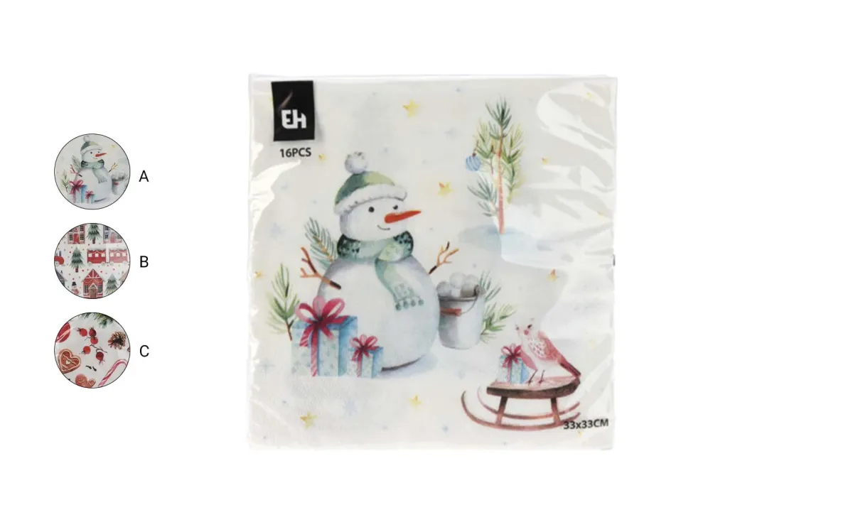 Salvete Snowman 16kom više motiva