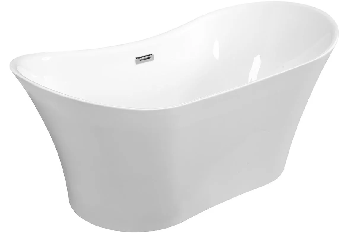 Samosto?eca kada Amber 170x80 sa klik-klak sifonom i pravougaonim prelivom Slim hrom