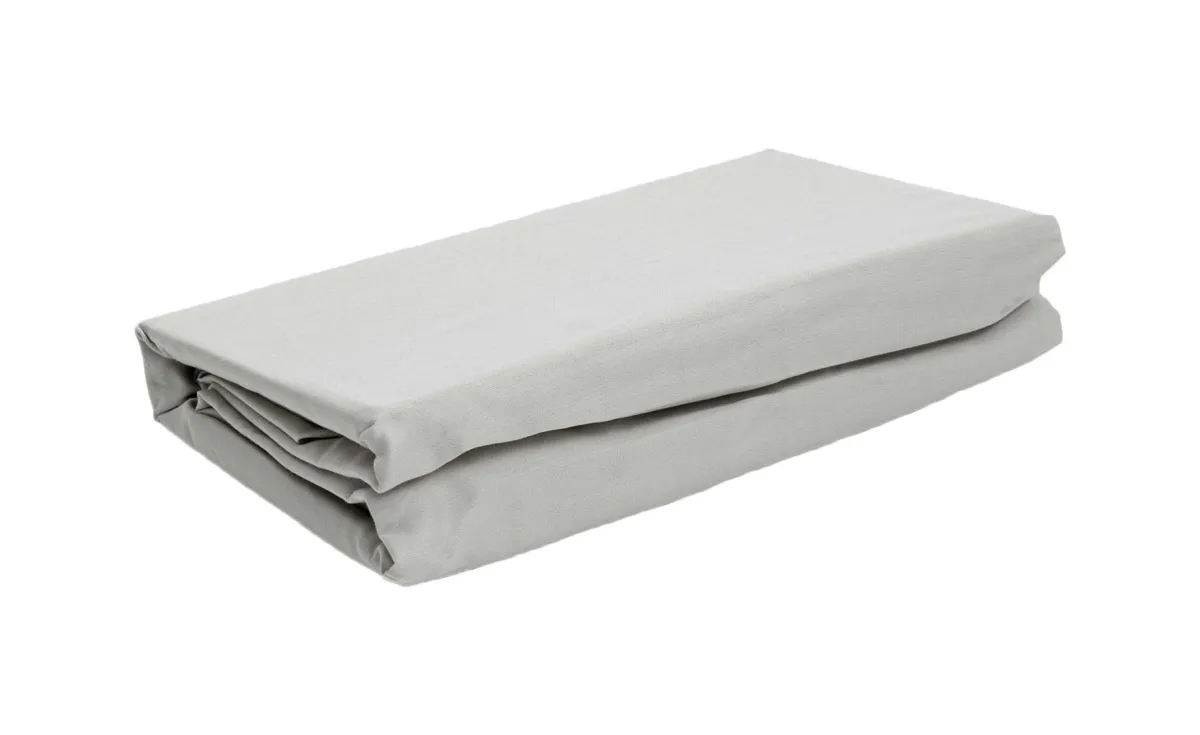 Saten čaršav 90x200+28cm sivi