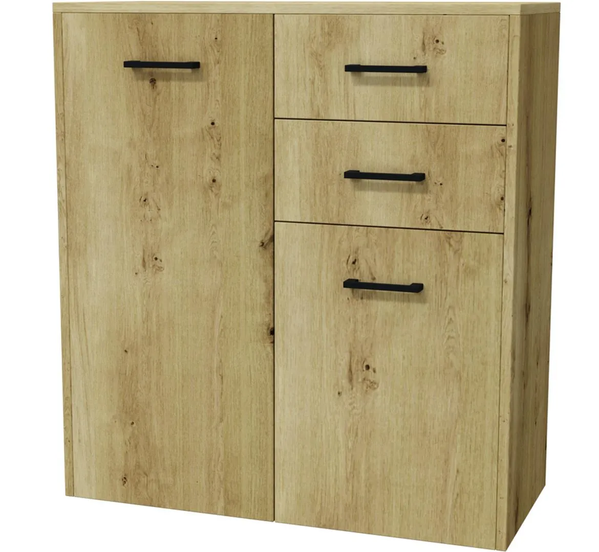 Scala 2D2S komoda 2vrata+ 2fioke 75x33x82,5 artisan hrast