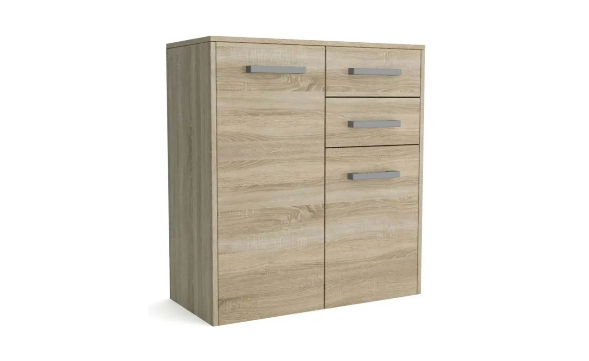 Scala komoda 2 vrata + 2 fioke 75x33x82,5 cm sonoma