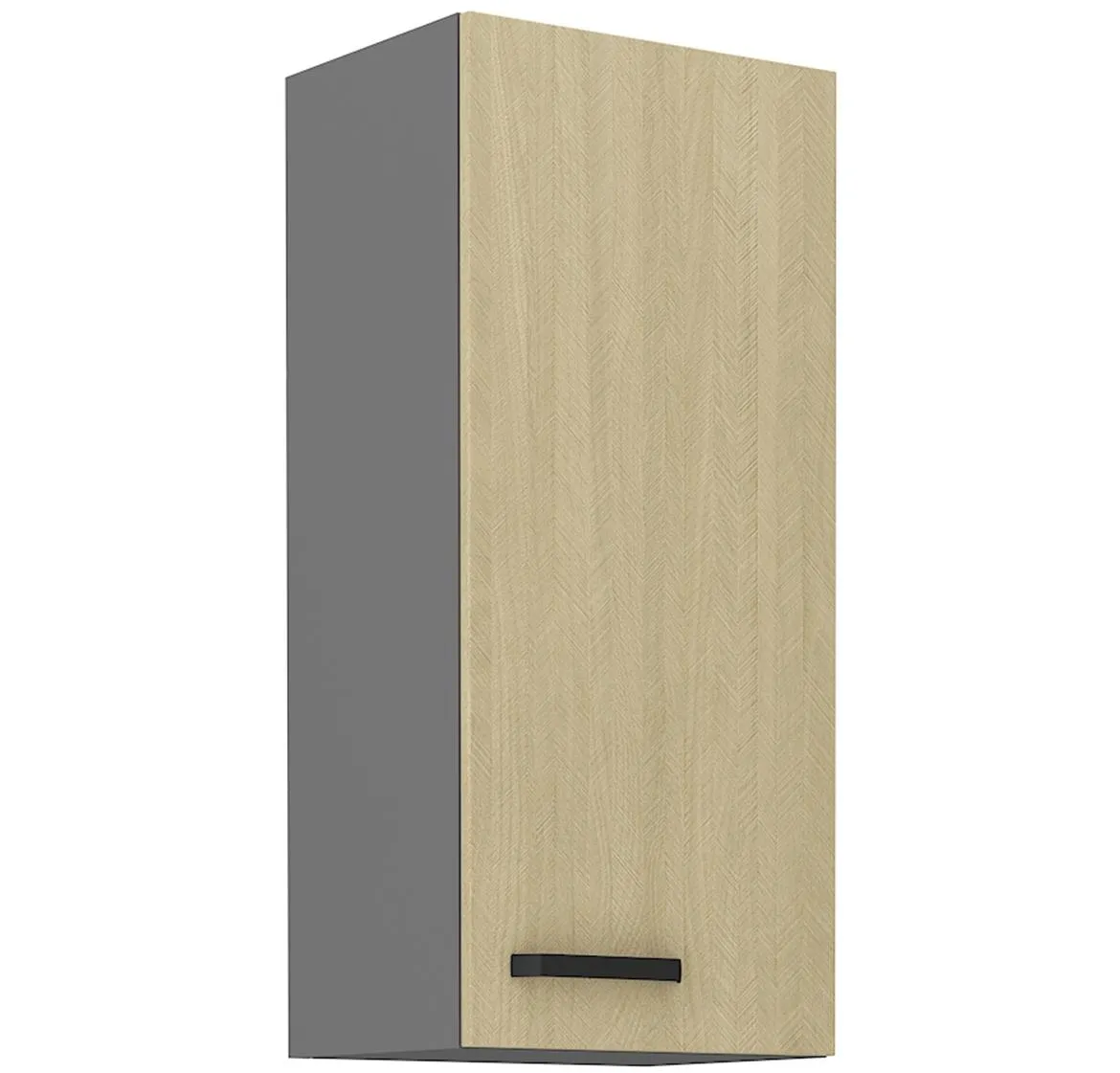 Scandi 40g-90 1f kuhinjski element 1 vrata 40x29x90 cm natur/tamno sivi