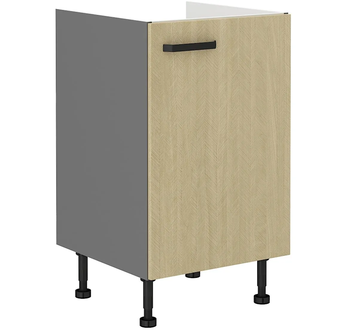 Scandi 50 1f kuhinjski element 50x50x87 cm natur/tamno sivi