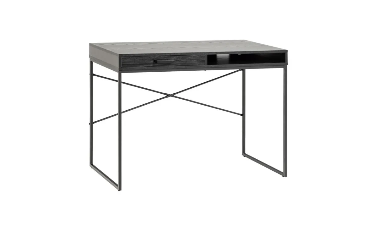 Seaford radni sto 110x45x75 cm crni