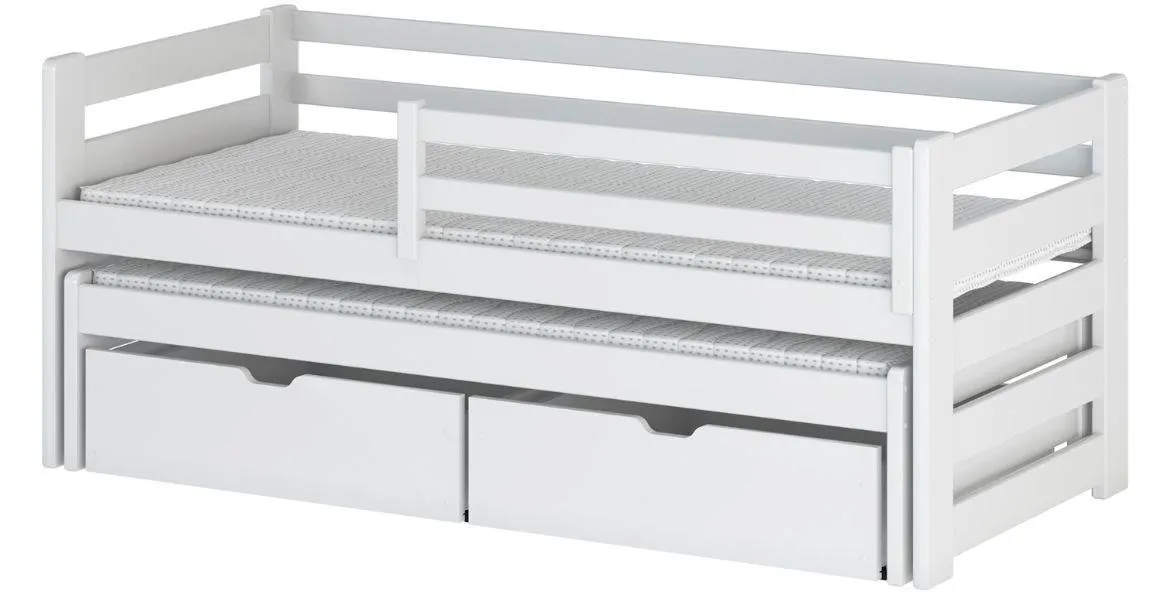 Senso krevet sa ogradicom 87x208x77,5 cm beli