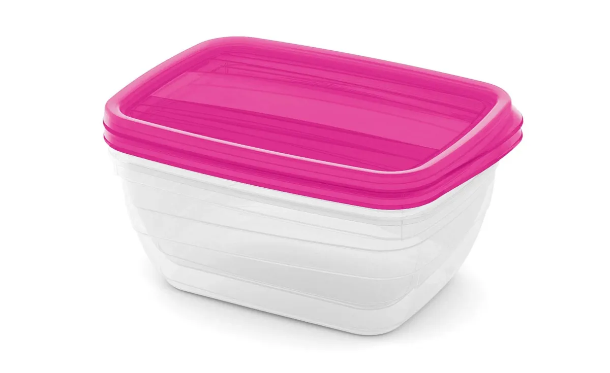 Set 2 posude za hranu Vedo 1,3l roze