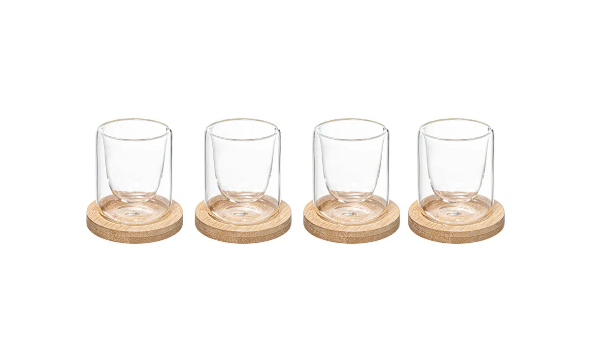 Set 4 šolje s podmetačem Clea 80ml