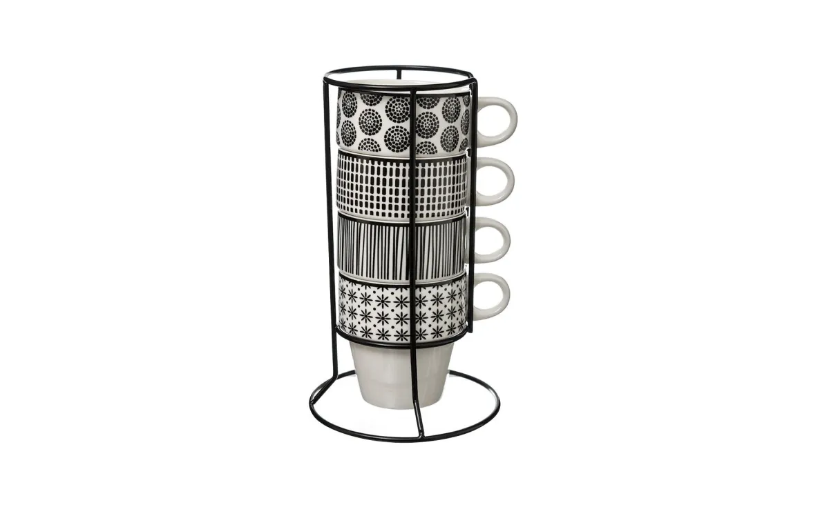 Set 4 šolje sa stalkom Bohemia 260ml