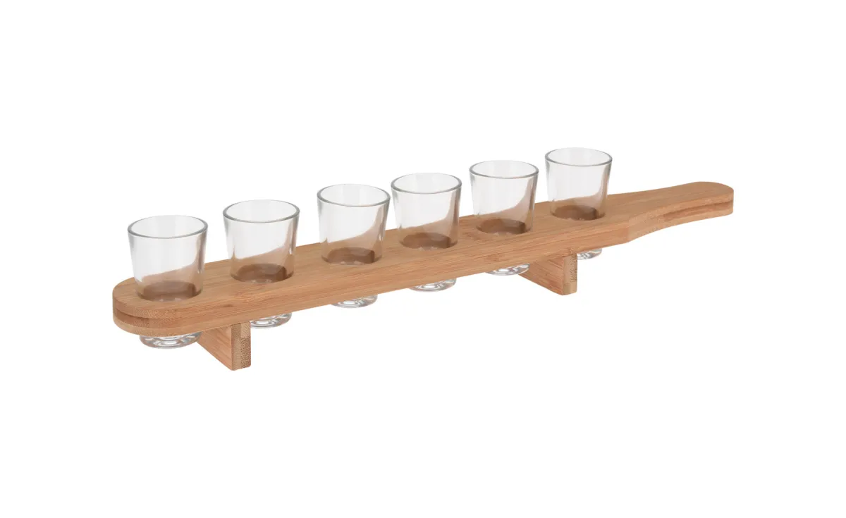 Set čaša za žestoko piće sa postoljem