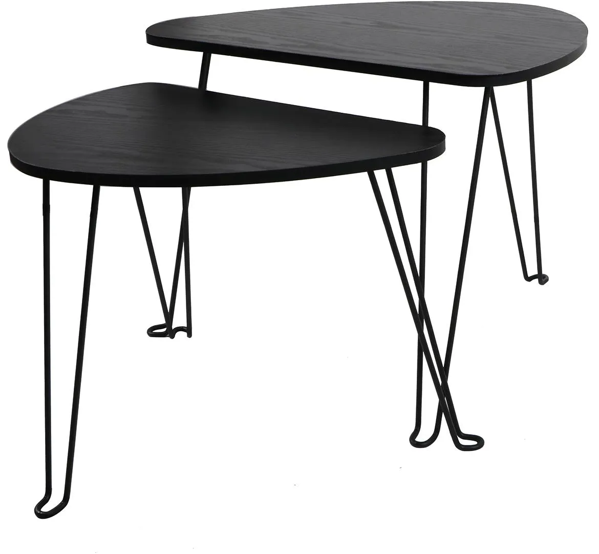 Set klub stocica 2kom 8622 H 69,5x60x47,5  crni