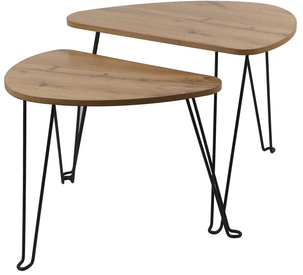 Set klub stocica 2kom 8647 C 69,5x60x47,5  natur