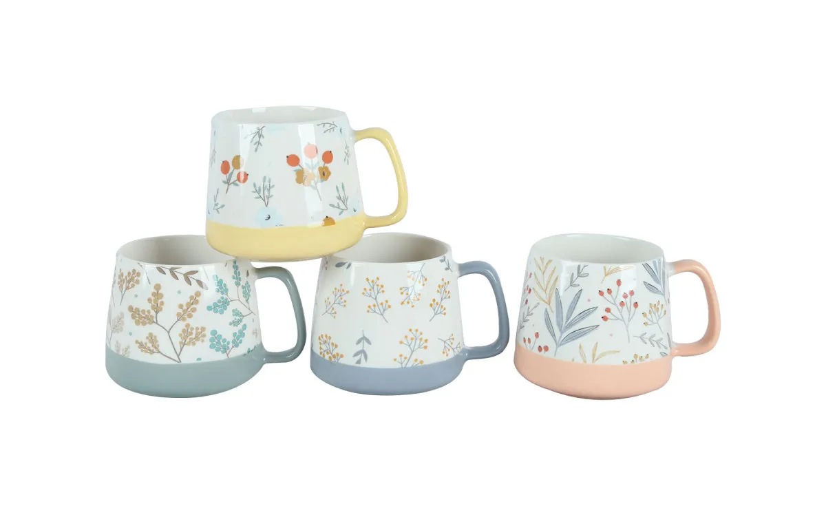 Set šolja Flores 350 ml 4 kom